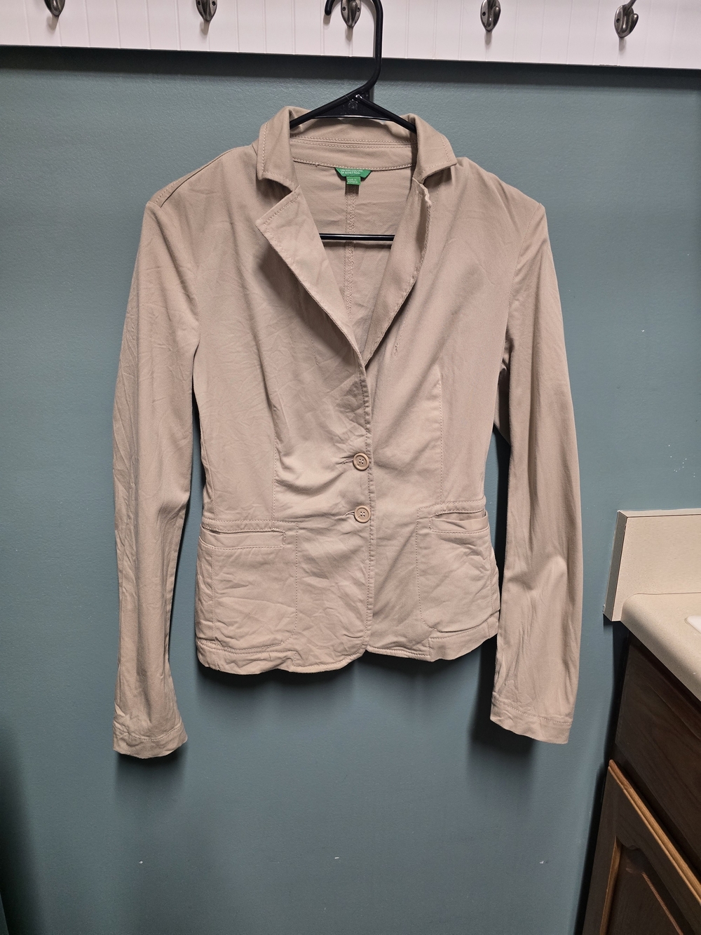 United Colors Of Benetton Khaki Tailored Blazer XS S 40